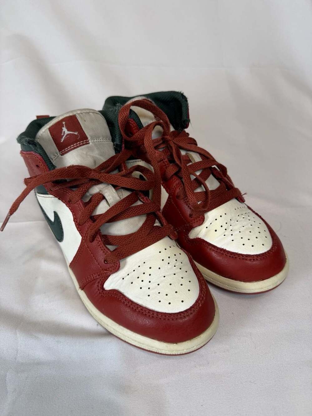 Streetwear Nike Air Jordan 1 Mid Redstone Midnight Green DQ8424-105 Youth Size 2